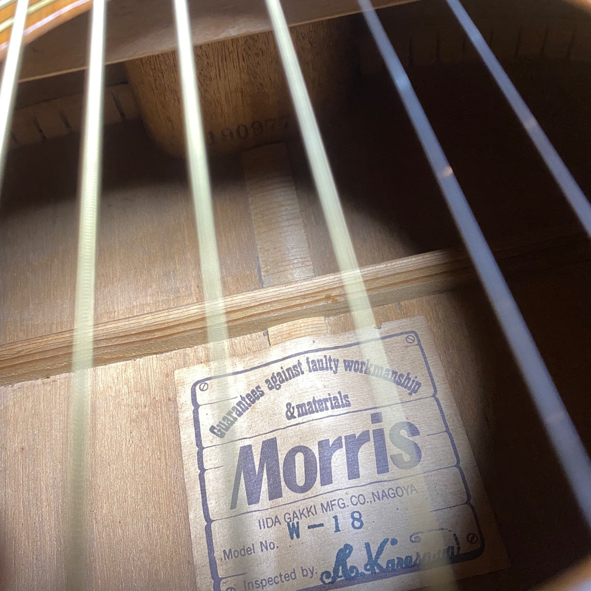 Morris W-18 Acoustic Guitar 1975-78 Vintage -GrunSound-w803-