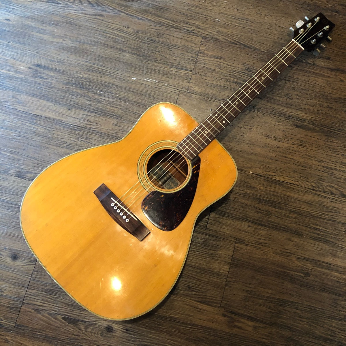 YAMAHA FG-200J Acoustic Guitar Mid 1970s Made in Japan -GrunSound-x024-